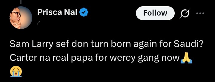 Sam Larry Carter Efe Saudi call