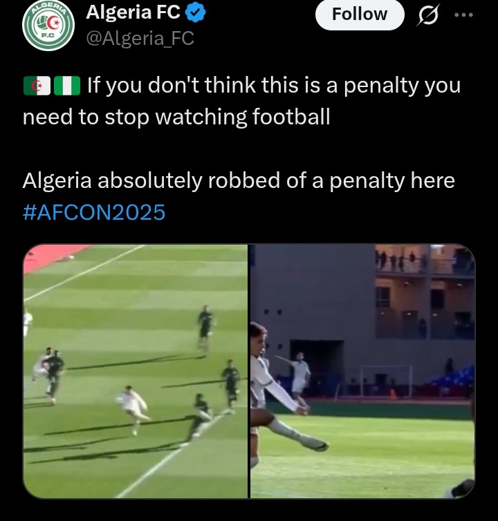 Nigeria vs Algeria AFCON 2025