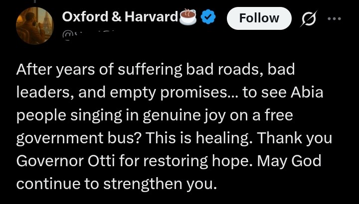 Abia residents praise governor