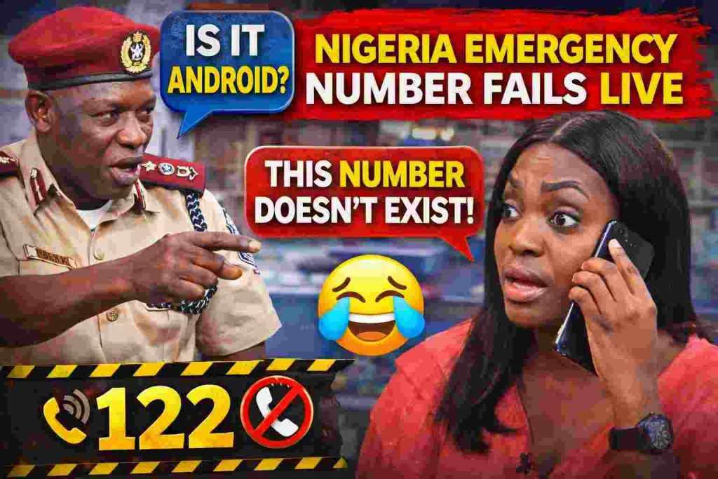 Is It Android? – FRSC Officer Explains Emergency Line, Network Says Try Again Later